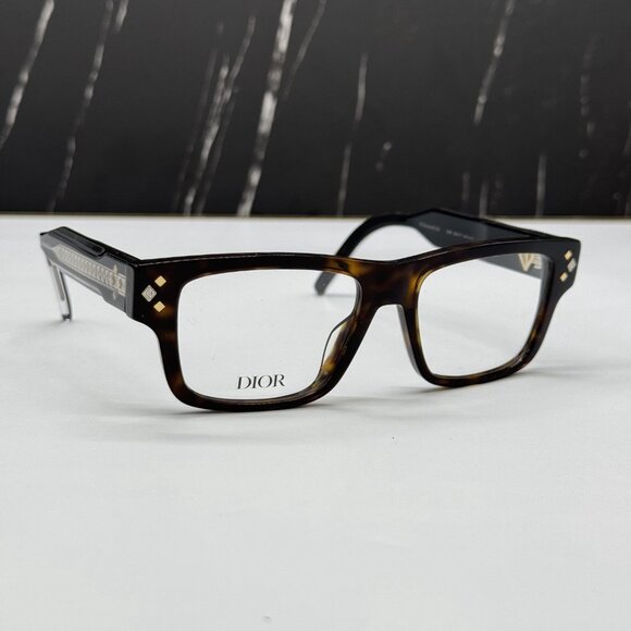 NEW DIOR EYEGLASSES DIOR DM50067I 056 HAVANA EYEWEAR DIOR CD DiamondO S3I - Picture 1 of 9